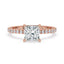Two Carat Princess Cut Diamond Claw Prong Perfection
