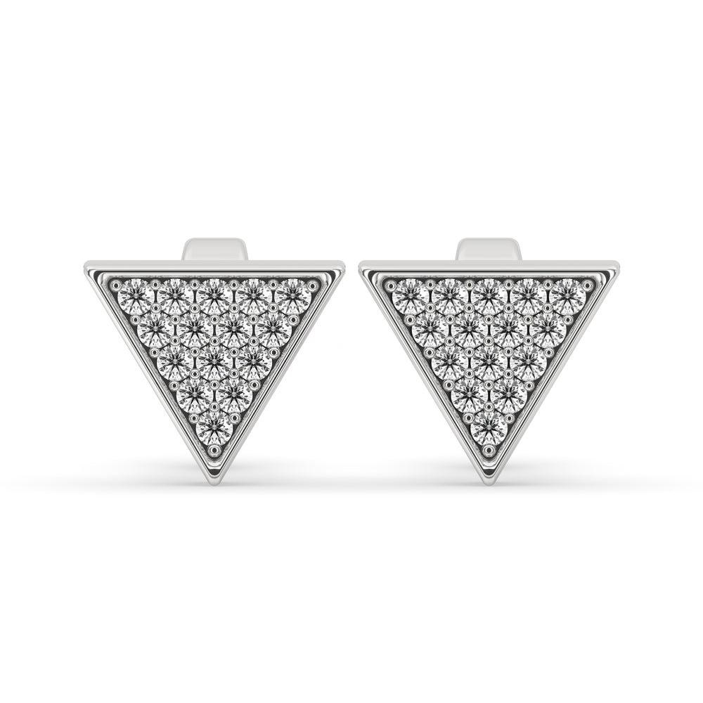 Triangle Earring In White Gold Image principale du produit