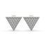 Triangle Earring In White Gold