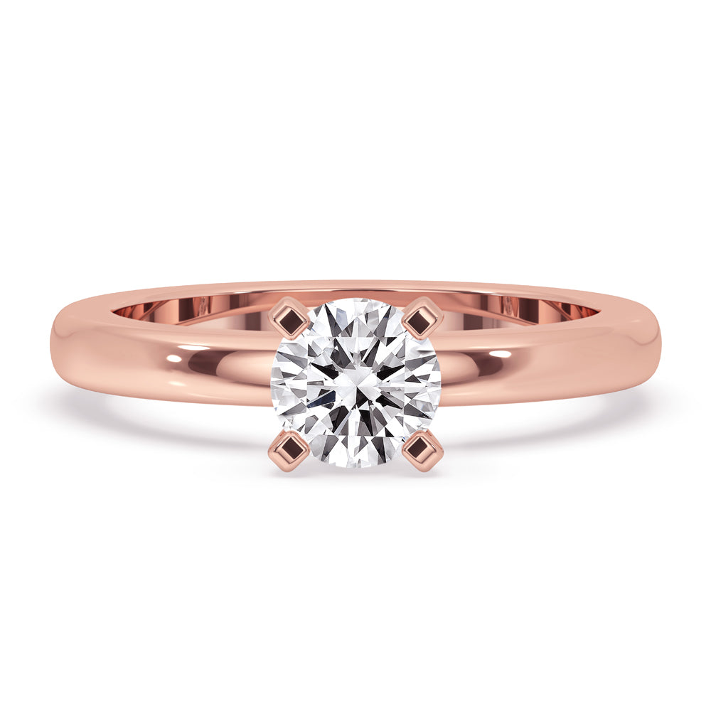 Round Solitaire Diamond Ring Main image