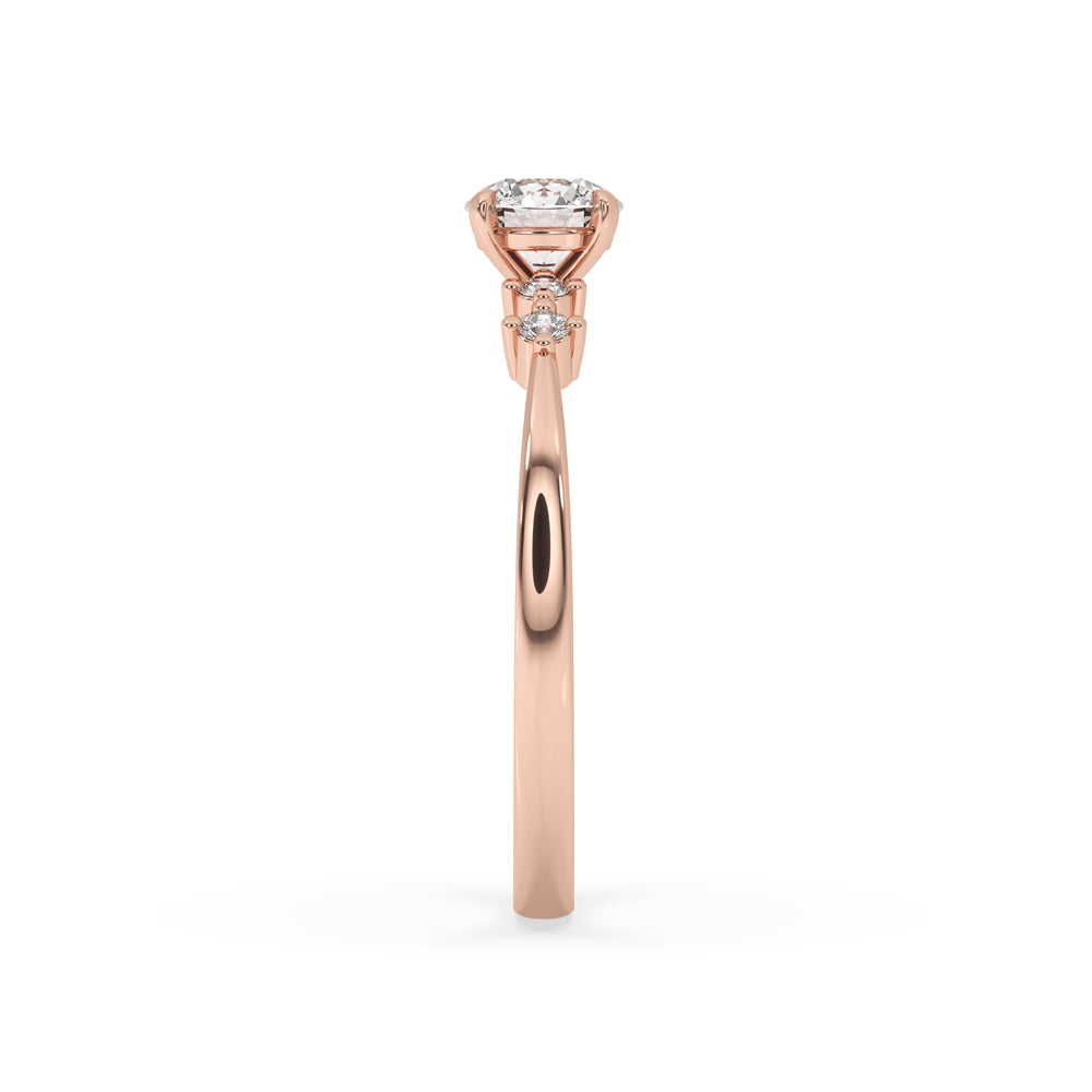 5 Stone Diamond Ring - Round Lab Grown Diamond