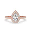 Pear Halo Engagement Ring