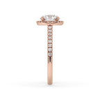 2 Carat Round Cut Diamond Ring in Cathedral Setting