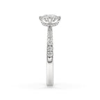 Round Cut Pave Diamond Ring