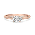 Pear Cut Diamond Engagement Ring In East West Setting