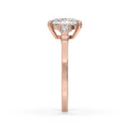 Cushion Cut Diamond Ring - Three Stone Design