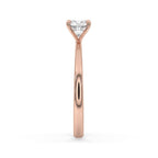 Cushion Diamond Solitaire Engagement Ring In Rose Gold