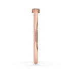 Dainty Engagement Ring Lab Grown Diamond in Rose Gold