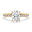 Oval Cut Diamond Ring With Elegant Claw Prong Setting