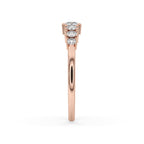 Round Diamond Wedding Band - Classic Half Eternity Style