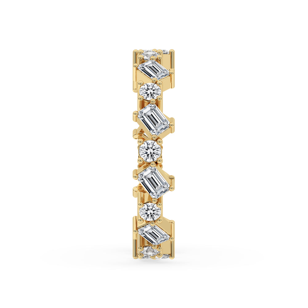 Round Diamond Lab Grown Eternity Band
