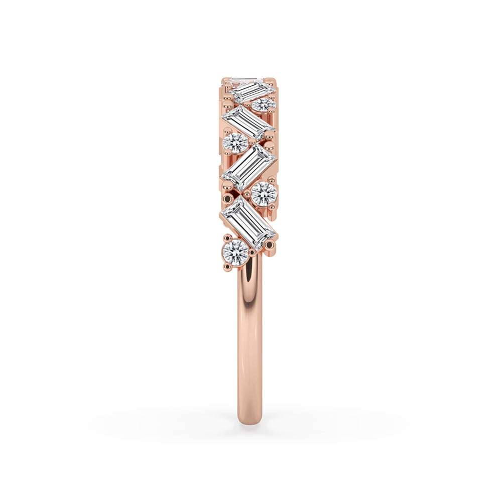 Baguette and Diamond Band