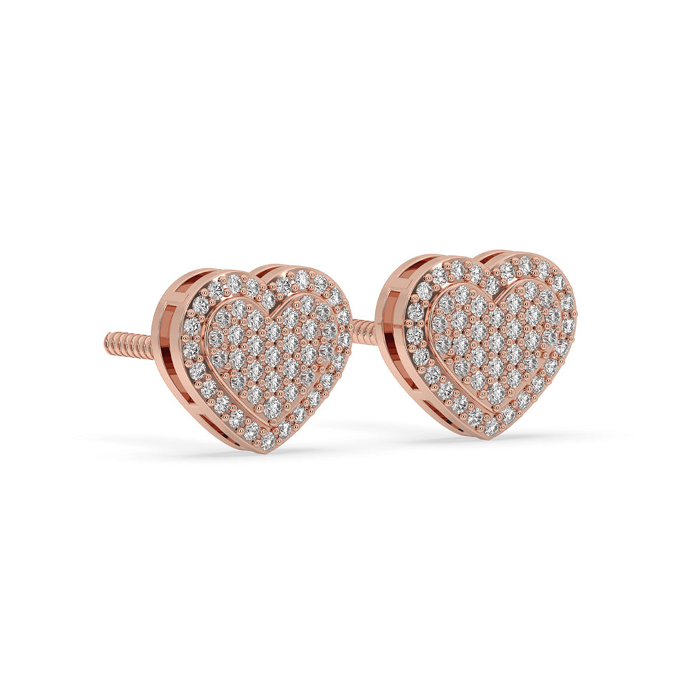 Heart Diamond Earrings – Elegance for Every Heartbeat