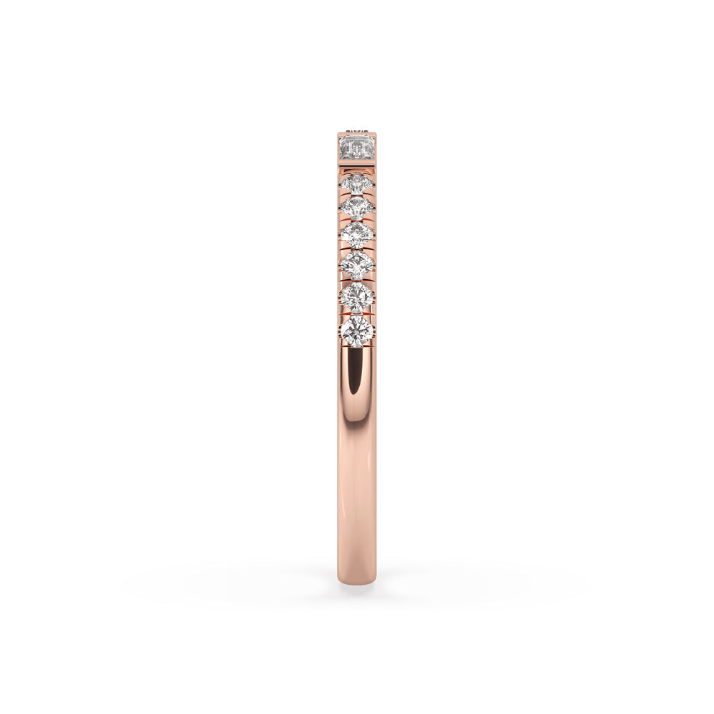 Half Eternity Wedding Band – Sparkle Without Limits