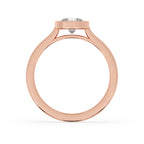 Bezel Engagement Ring With Round Diamond