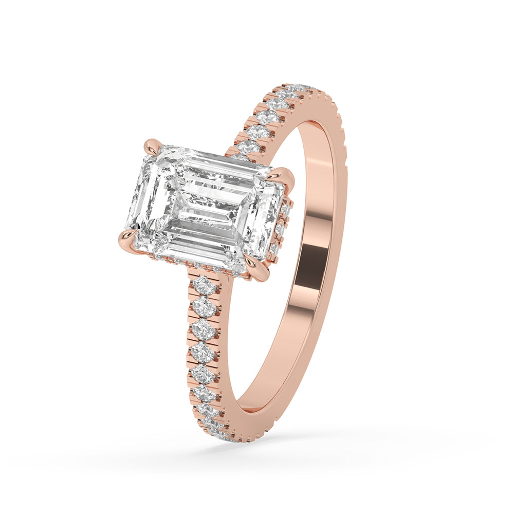 Emerald Cut Diamond Ring