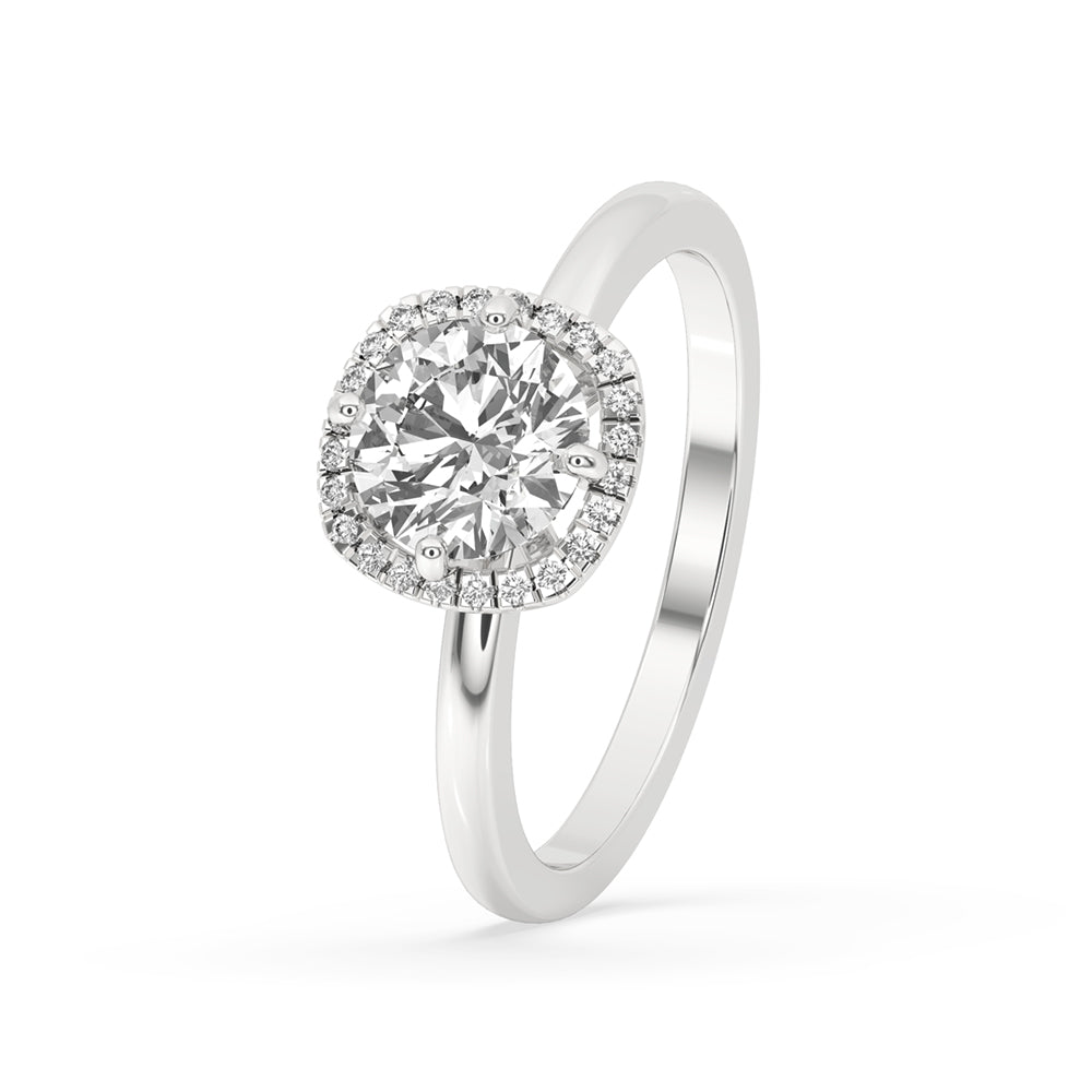 Round Cut Engagement Ring