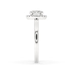 Halo Diamond Engagement Ring with Lab Grown Diamond