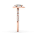 Pear Shaped Halo Engagement Ring