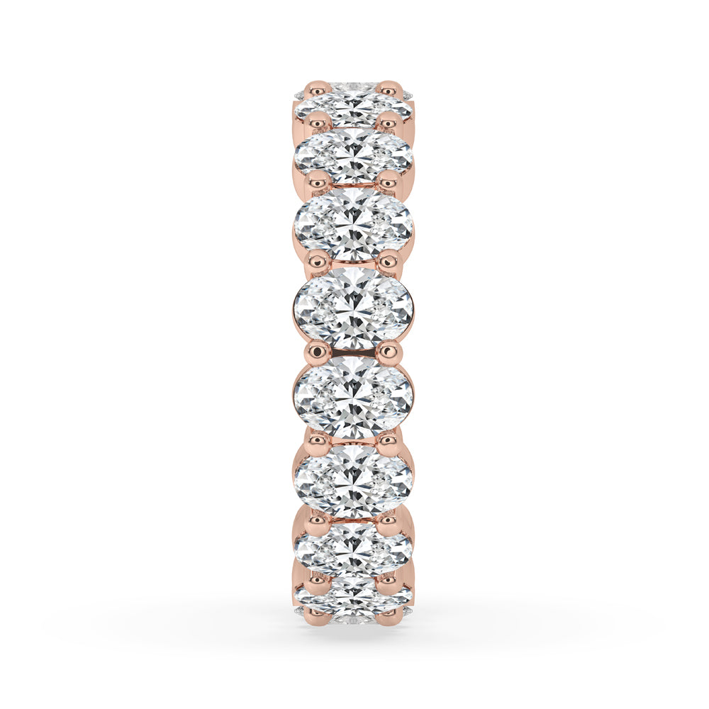 Oval Diamond Wedding Band - Perfect Eternity Band