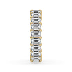 Diamond Eternity Band with Emerald Cut Brilliance