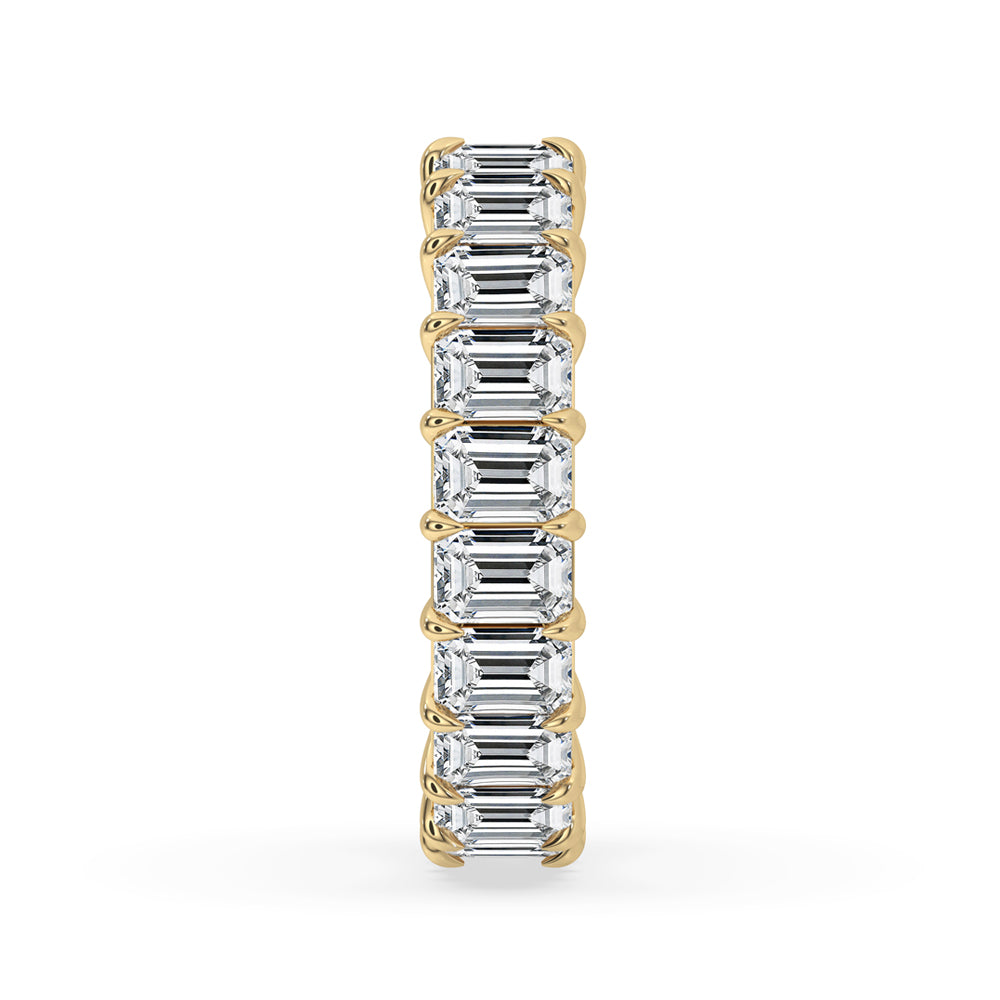 Diamond Eternity Band with Emerald Cut Brilliance