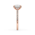 Radiant Diamond Cut Ring in Dazzling Pave Setting