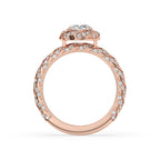 Round Diamond Engagement Ring - Twist Ring