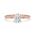 Oval Shaped Diamond Ring in Rose Gold Sparkle and Shine