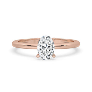 Oval Shaped Diamond Ring in Rose Gold Sparkle and Shine
