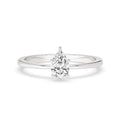 Pear Shape Diamond Ring With Solitaire Style