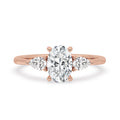 Three Stone Oval Engagement Ring