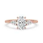Three Stone Oval Engagement Ring