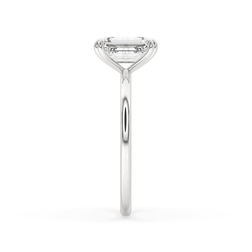 1 Carat Emerald Cut Diamond Ring