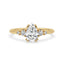 Teardrop Diamond Engagement Ring in Prong Setting Style