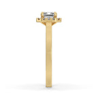 Two Carat Emerald Cut Diamond Ring With Cathedral Setting