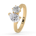 Toi et Moi Engagement Ring For Unique Dual Stone Design