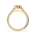 Bezel Set Engagement Ring with Lab Grown Diamond