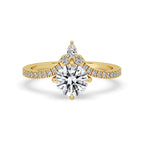 Pear Cut Diamond Ring in Yellow Gold for Timeless Style