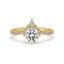 Pear Cut Diamond Ring in Yellow Gold for Timeless Style