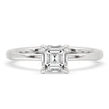Diamond Solitaire Engagement Ring with Asscher Style