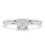 Diamond Solitaire Engagement Ring with Asscher Style