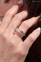 4.00 Carat Half Bezel Baguette Diamond Eternity Band | Lab-Grown Diamonds DisneyValley