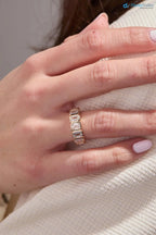 4.00 Carat Half Bezel Baguette Diamond Eternity Band | Lab-Grown Diamonds DisneyValley