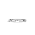 Plain Wave Wedding Band
