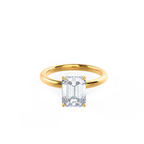 2.75 CT Emerald Cut Moissanite Solitaire Engagement Ring