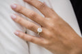 1.80 - 3.80 CT Cushion Cut Moissanite Hidden Halo Pave Setting Engagement Ring