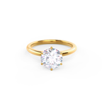 2.50 CT Round Moissanite Solitaire Engagement Ring