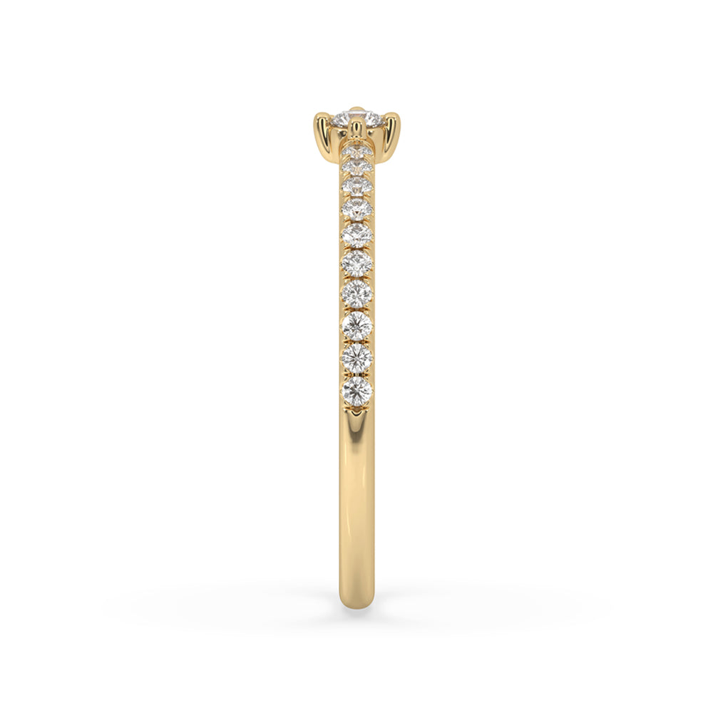 Round Diamond Wedding Band - Lab Grown Zweitbild