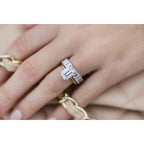 2.60 CT Emerald Moissanite Solitaire Engagement Ring